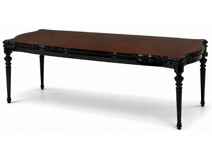 Xlmoebel Esstisch Esstisch Rechteckig Braun Esszimmer Elegant Hochwertig Edel (1-tlg)
