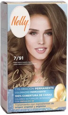 Nelly Intense Cream Dye 7/91 Medium Blonde Ash Brown