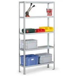 Fachbodenregal FIX, 100 kg, 3000 x 1000 x 400 mm, Grundregal