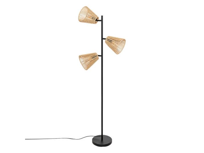 Atmosphera Createur d´interieur Stehlampe Boho-Stil Giada 150 cm, Braun, Metall, E27, 24x150x49.5 cm, Lampen & Leuchten, Innenbeleuchtung, Stehlampen