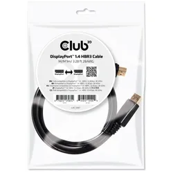 Club 3D DisplayPort 1.4 Kabel 1m DP zu DP HBR3 St./St. schwarz