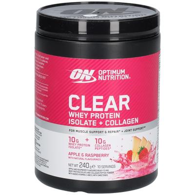 Optimum Nutrition Clear Whey + Collagen Apple Raspberry 240 g Puder