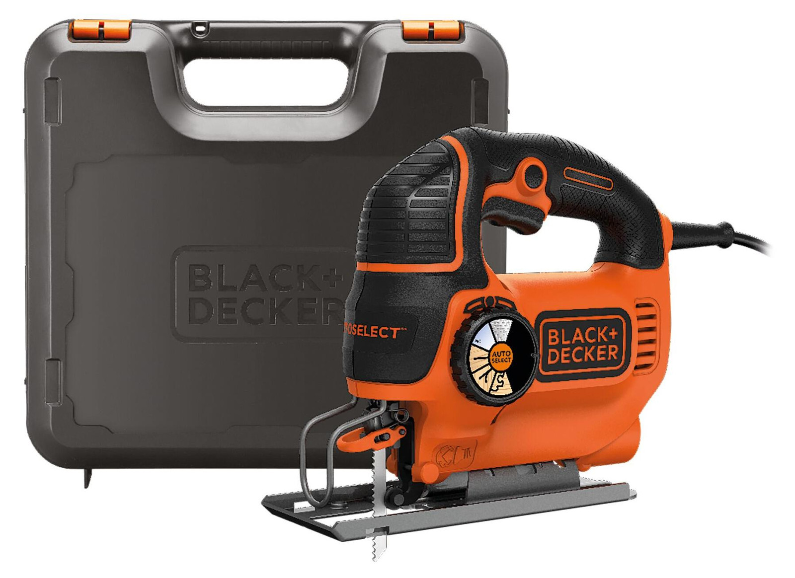 Black+Decker Pendelzaag met zaagblad, model KS801SEK, zwart en oranje
