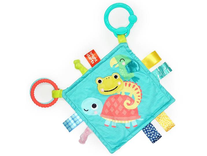 Baby knuffeldoek fuzzy feelies - Bright Starts - vanaf 0 maanden