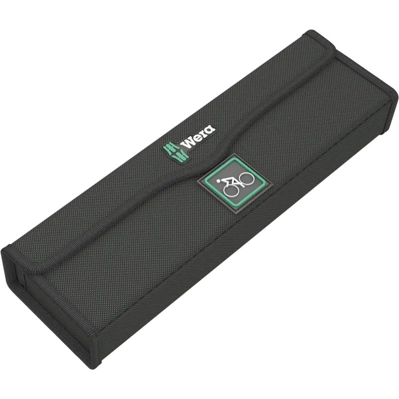 Wera Drehmomentschlüssel Bicycle Set Torque 1, 16-teilig (schwarz/grün, Click-Torque A 5 mit Umschaltknarre)