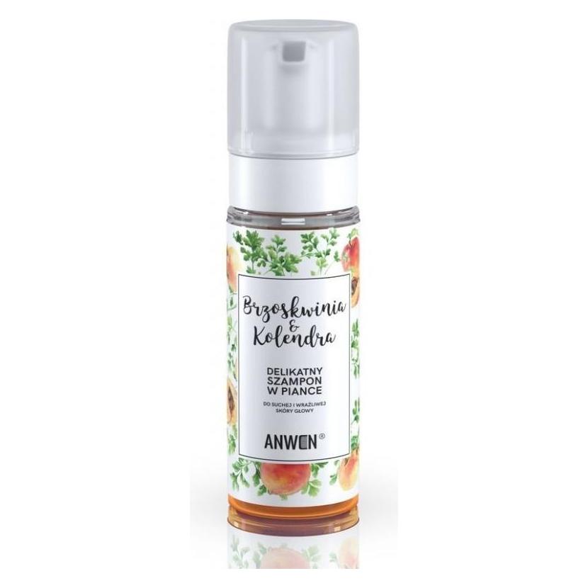 Anwen Shampoo For Dry And Sensitive Scalp Peach & Coriander 170Ml (Flüssiges Shampoo, 170 ml) (5907222404232)