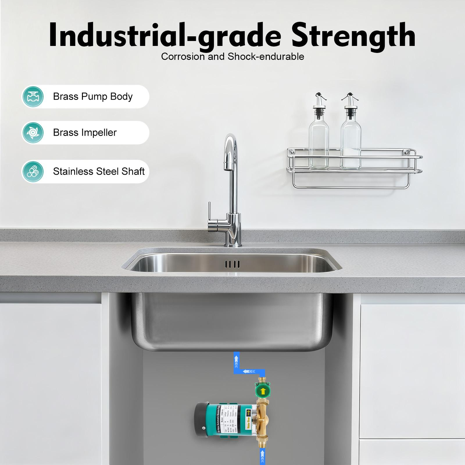 Selius Automatische Waterpomp met Drukverhoging - 120W - 25L/min Debiet