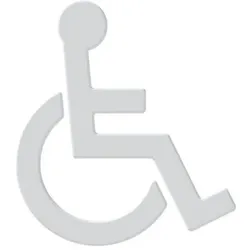 Hewi 801 Symbol Rollstuhl 801.91.03098 signalweiß, selbstklebend