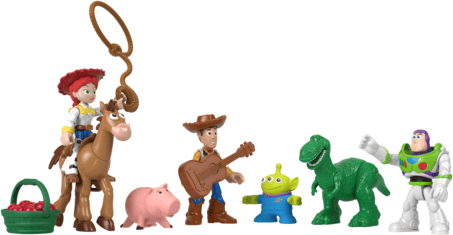 Mattel Imaginext Toy Story Andy's Room Deluxe Collectible Action Figure Pack Set for Kids, Toy Story Collectible Figures, Ages 3 and Up