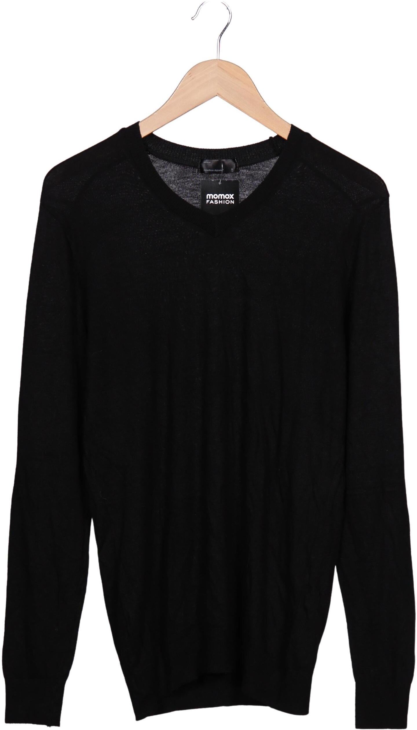 American Apparel Herren Pullover, Schwarz, Gr. S, kein / Etikett - Second Hand