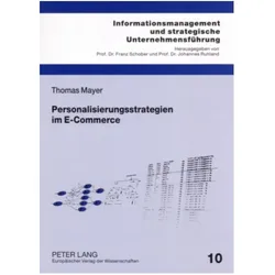 Personalisierungsstrategien im E-Commerce, Fachbücher von Thomas Mayer