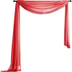 QUERBEHANG 1ER SET HxB 140x600 Rot
