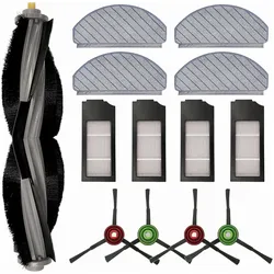 Roboparts Zubehör Set für Ecovacs Deebot X1 Plus, Staubsauger Roboter Zubehör, Mehrfarbig