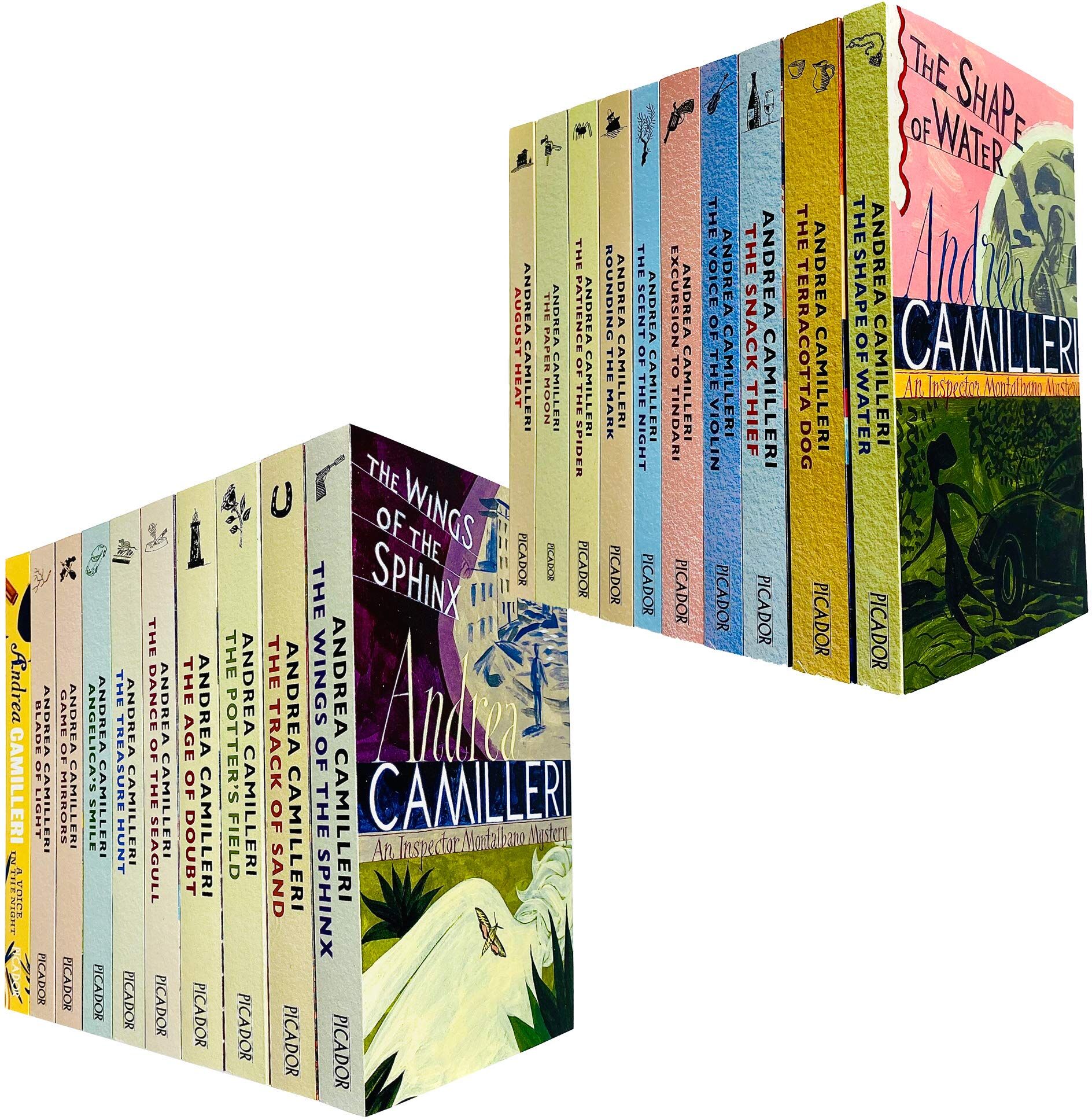 Picador Inspector Montalbano Collection Andrea Camilleri 20 Books Set