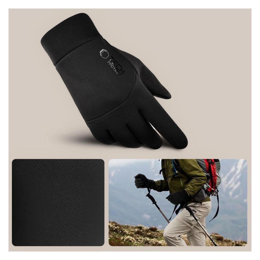 Tech-Protect WG01 Gloves with Touch Tips L - Black (L) (27027-0)