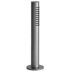 Gessi316 Brauseschlauchdurchführung mit herausziehbarer Antikalk-Handbrause und Metall-Brauseschlauch, 54127299, Farbe: Schwarz XL