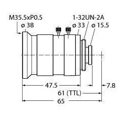 Turck C-Mount Objektiv LCF06LEVMP
