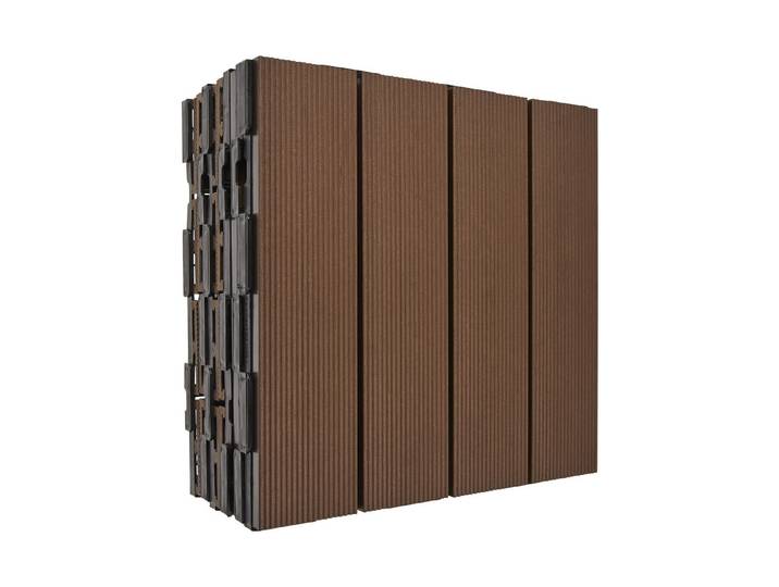 Klickfliese HPC M-Shape Choco 30 × 30 cm 6 Stück 0.54 m2