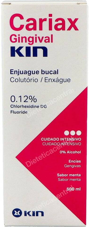 Kin cariax gingival colutorio clorhexidina 0,12 500ml