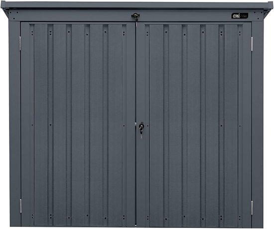Containerbox Doppel - Wetterfeste Metallkonstruktion für zwei Mülltonnen bis 240 l - Anthrazit