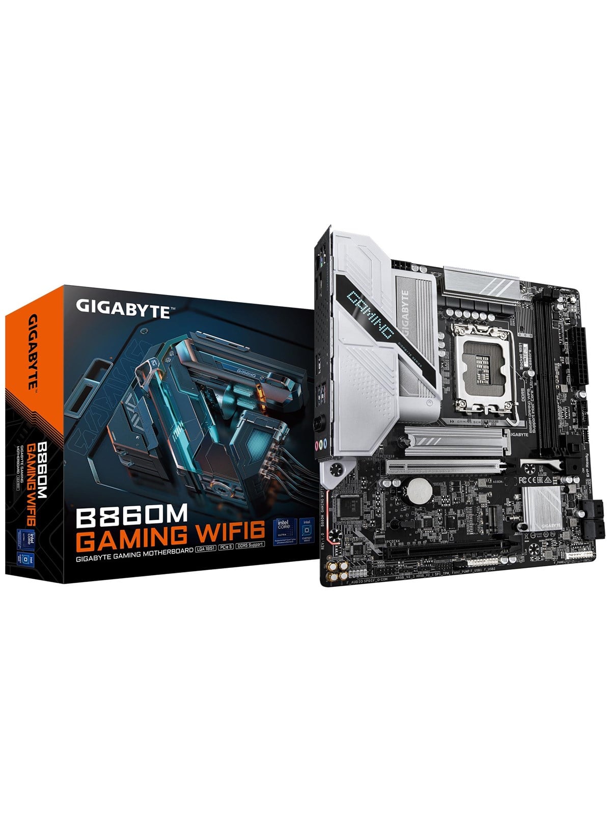 GIGABYTE B860M GAMING WIFI6 Mainboard - Intel B860 - Intel LGA1851 - DDR5 RAM - Micro-ATX