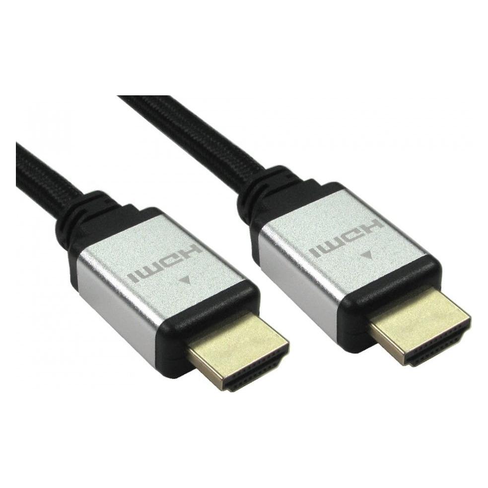 Cables Direct 3M HDMI 2.1 BL BRAID CABLE / SIL A (3 m) (CDLHDUT8K-03SLV)