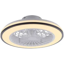 Deckenlampe Deckenventilator Wohnzimmerlampe Dimmbar RGB LED Timer D 49 cm
