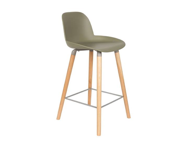 Tabouret de comptoir design h65 en polypropylène