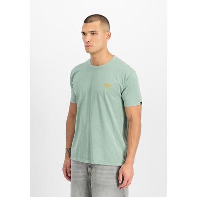 T-Shirt ALPHA INDUSTRIES "Legend T-Shirt", Herren, Gr. L, grün (frost grün), Obermaterial: 100% Baumwolle, Shirts T-Shirt