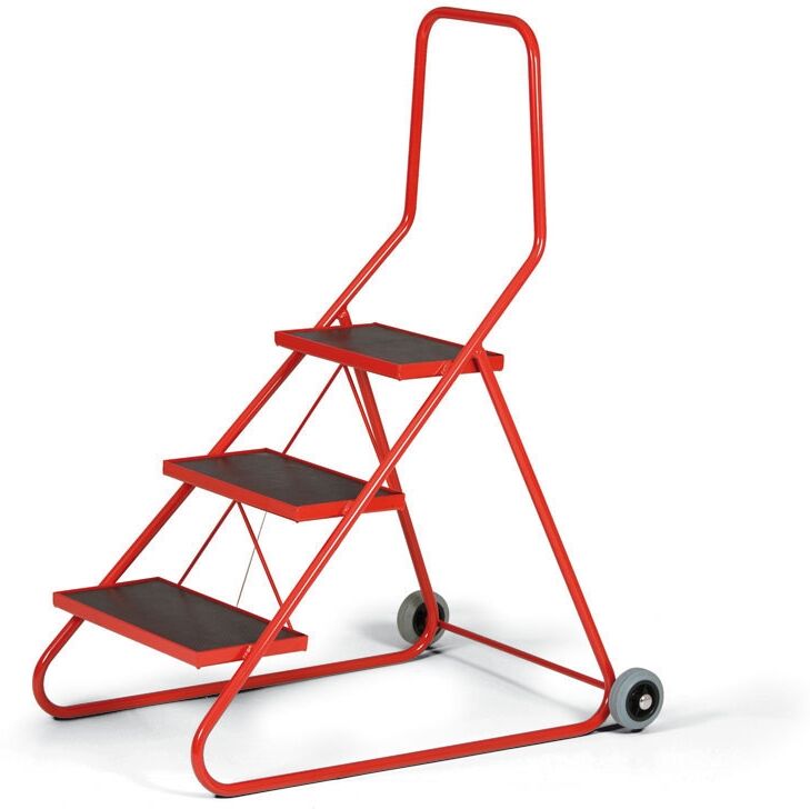B2B Partner Przenośne schodki stalowe, 630 mm, 3 stopnie