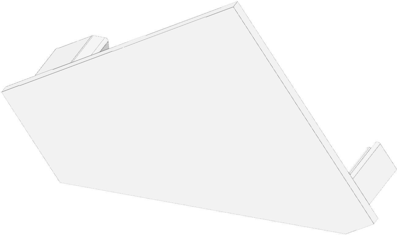 Isoled Endkappe Ec110r Weiß Für Profil Corner18, Rechts 1 Stk