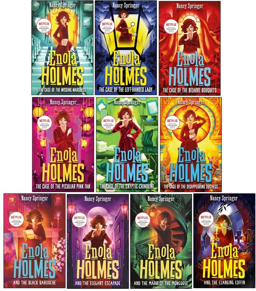 Enola Holmes Mysteries Series By Nancy Springer 10 Books Collection Set - Ages 9+ - Paperback Bonnier Books Ltd