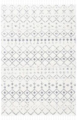 SAFAVIEH Berber Fringe Shag Leatha Trellis Rug