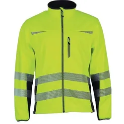Prevent Trendline,  Warnschutz-Softshelljacke Prevent Trendline Grösse XL gelb/schwarz (XL)