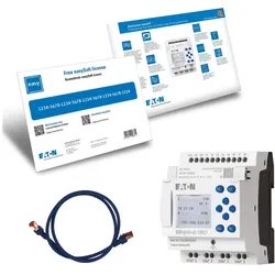 Eaton 197227 Starterpaket bestehend aus EASY-E4-UC-12RC1, Patchleitung und Software-Lizenz für easySoft EASY-BOX-E4-UC1