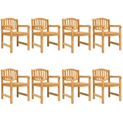 vidaXL, Gartentisch + Balkontisch, Ramelella (8x Stuhl + Tisch) (200 x 100 x 77 cm)