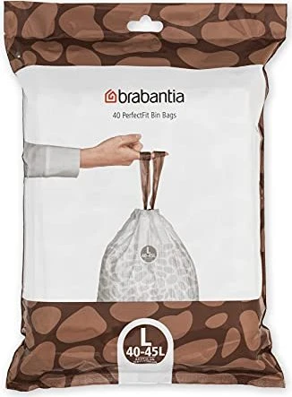 Brabantia PerfectFit Beutel-40-45L(L)-40Stück pro Rolle, 40 Stk
