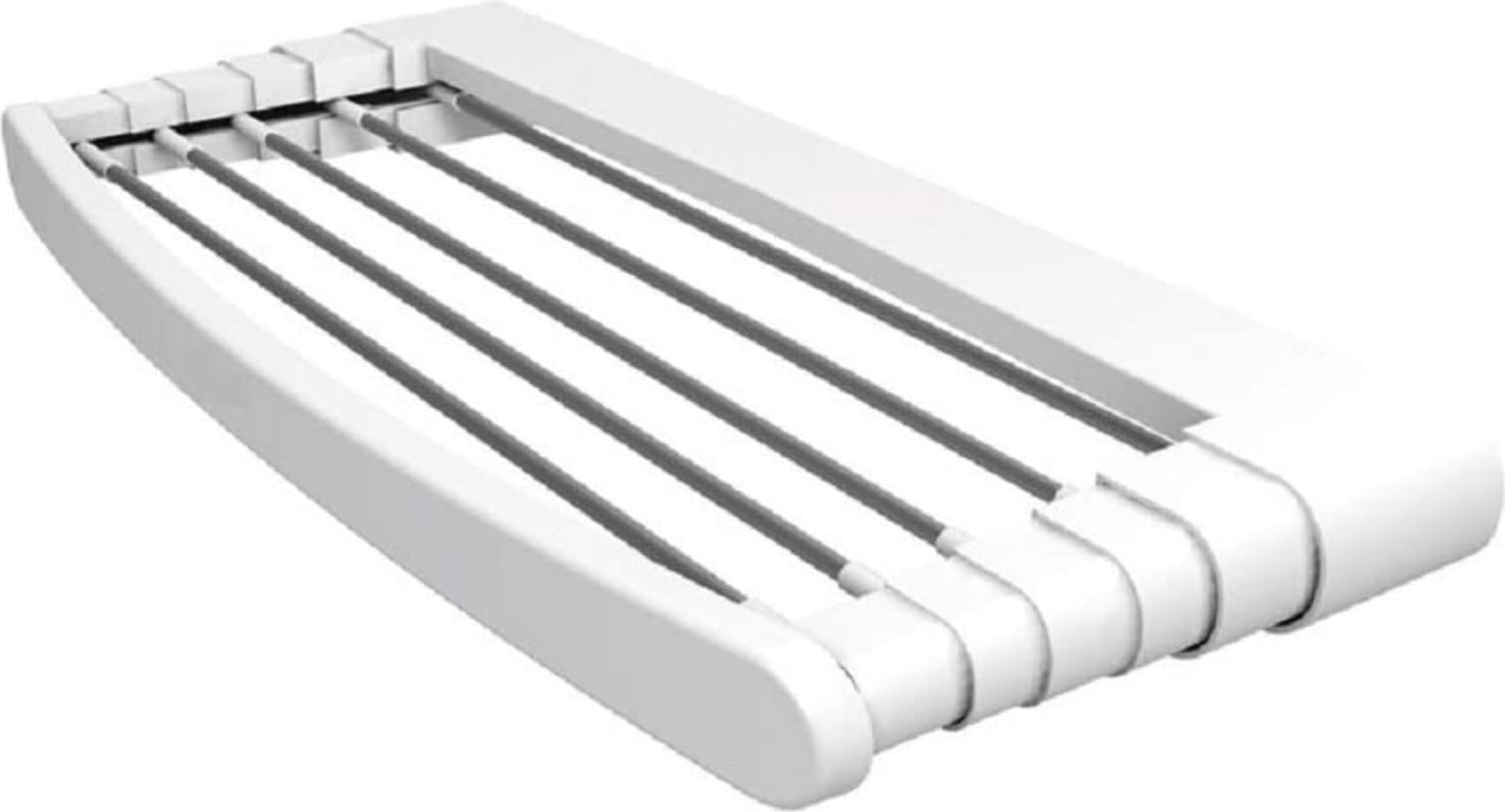 Vileda Genius 70 Opvouwbaar wasdroogrek in wit aluminium met 5 meter linnenlengte