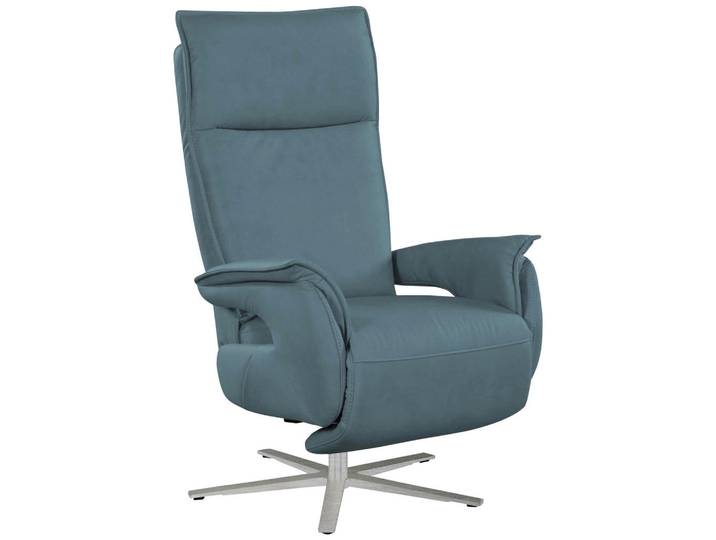 Livetastic Relaxsessel, Graublau, Metall, 77x116x80 cm, Fussart wählbar, Lederauswahl, Stoffauswahl, Liegefunktion, Wohnzimmer, Sessel, Relaxsessel