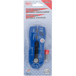 BGS Draht-/Kabel-Abisolierer "2-IN-1" 0,8 - 2,6 mm - 8490