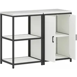 vidaXL Qupenas, Küchen Organizer, Weiss
