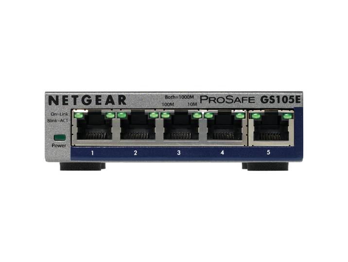 Netgear ProSafe Plus GS105E Switch Grijs