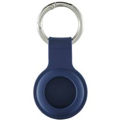 hama 00215628 Schlüsselanhänger Fantastic Feel für Apple AirTag, Silikon-Look, Blau