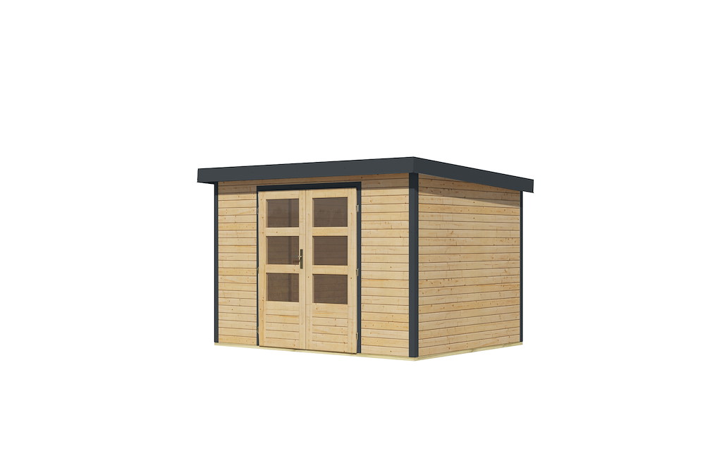 KARIBUHOLZT GH Jupiter 4 A 302x217x211cm natur anthrazit 16988244