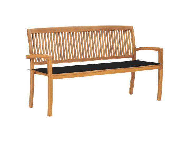 Banc de jardin meuble 159 x 58 x 90 cm bois marron