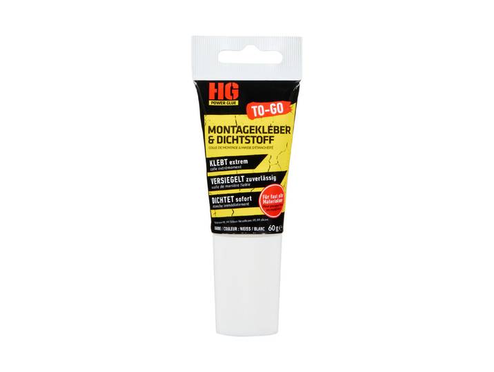 HG Power Glue Montagekleber & Dichtstoff To-Go 60 g Power-Paste Weiss
