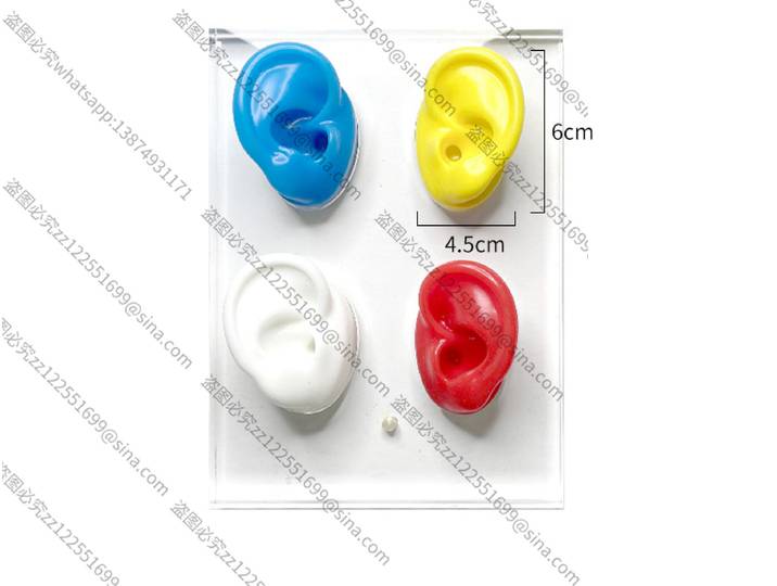 Convient pour présentoir d'oreille en silicone, présentoir à quatre oreilles, cinq oreilles et six oreilles