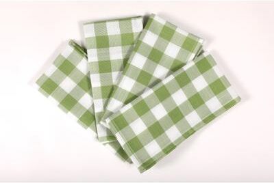 Manor Luxe Gingham Check-Classic 20X20-Napkins-Set of 4