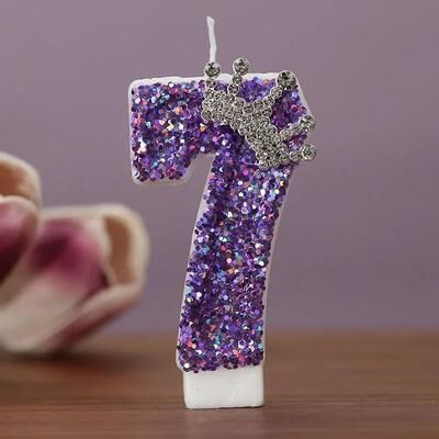 Uplift Treasures Princess Crown Number Birthday Cake Candle 0 To 9 7