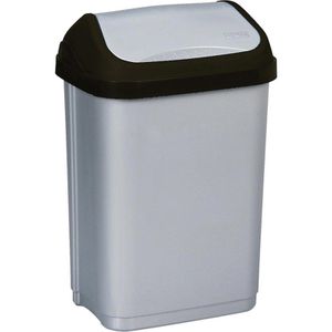 Keeeper Mülleimer Swantje, silber, aus Kunststoff, 10 Liter